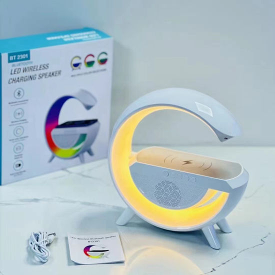 Led Wireless Charger With Speaker